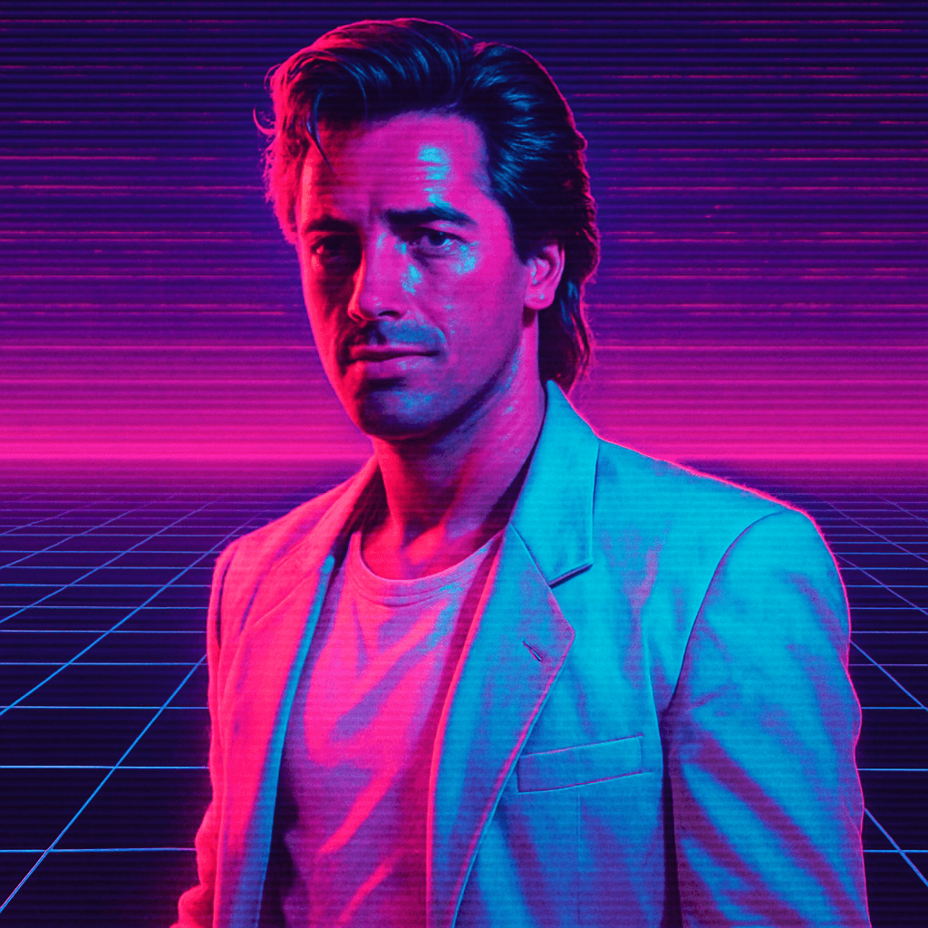 80s Neon AI avatar