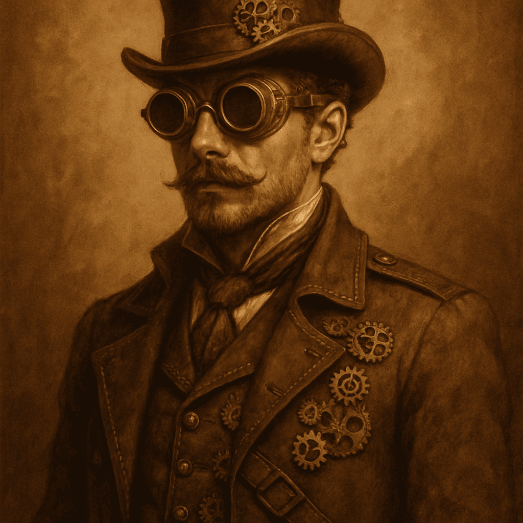Steampunk AI avatar